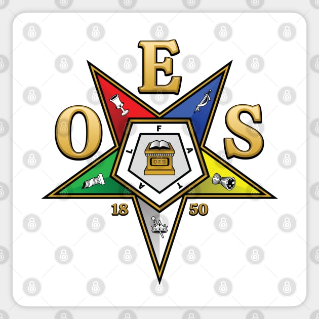 OES Emblem Order Of The Eastern Star Sticker by Master Mason Made